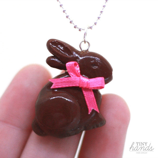 Scented Chocolate Easter Bunny Necklace - Tiny Hands
 - 2