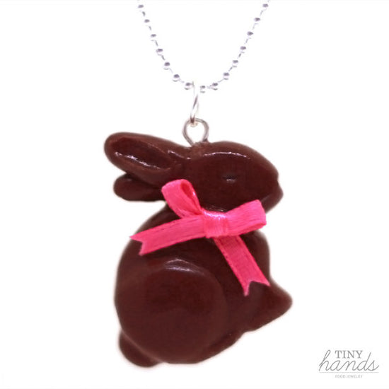 Scented Chocolate Easter Bunny Necklace - Tiny Hands
 - 1