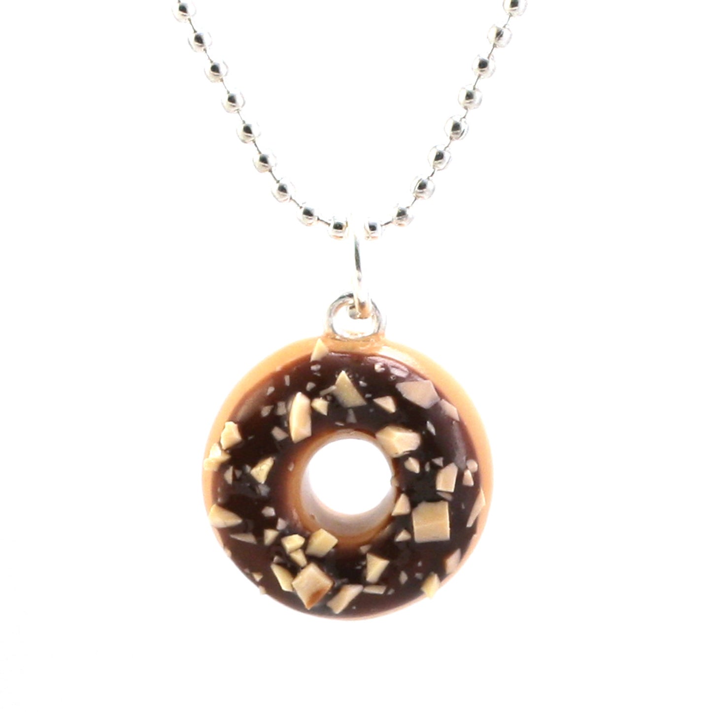 Scented Chocolate Nut Donut Necklace - Tiny Hands
 - 1