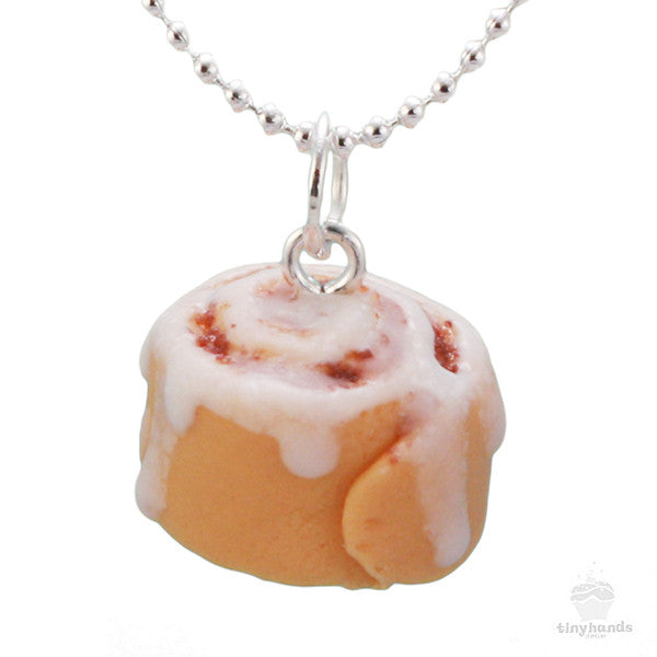 Scented Cinnamon Roll Necklace