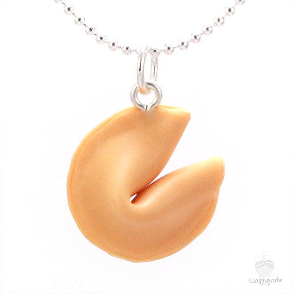 Load image into Gallery viewer, Scented Fortune Cookie Necklace - Tiny Hands
 - 1

