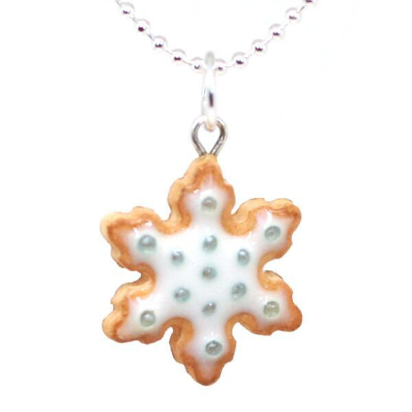 Load image into Gallery viewer, Scented Snowflake Cookie Necklace - Tiny Hands
 - 1
